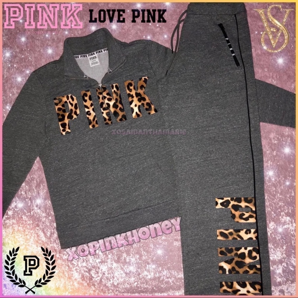 VS PINK Leopard Outfit Set